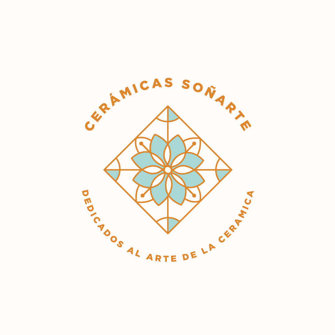 Aros flor cerámica